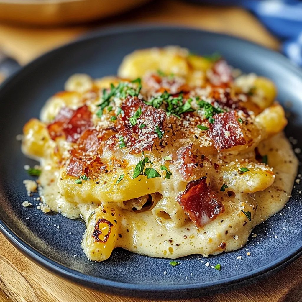 Carbonara Kartoffelauflauf: Ein Unglaubliches Ultimatives Rezept für 4 Personen