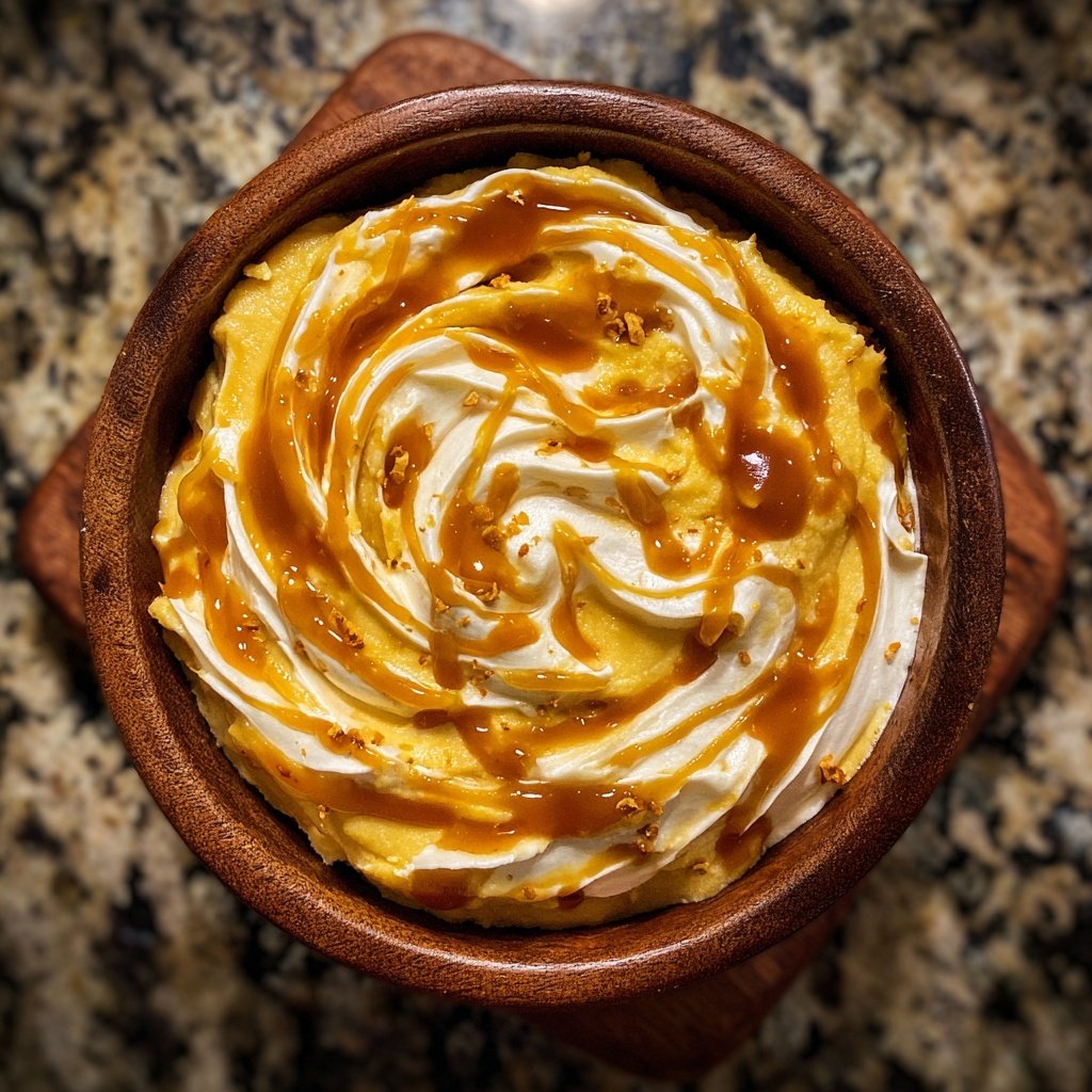 Süßkartoffel und Vanille-Püree