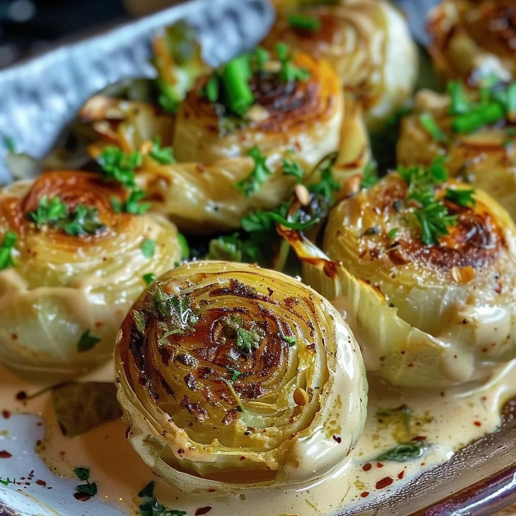 Rosenkohl in Frischkäse Senfsauce