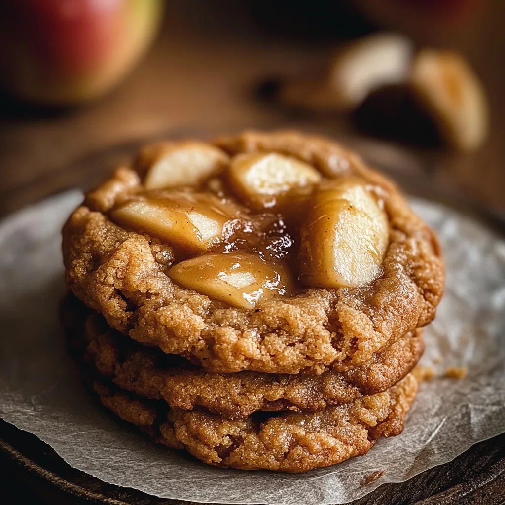 Leckere Karamell-Apfel-Zimt-Plätzchen