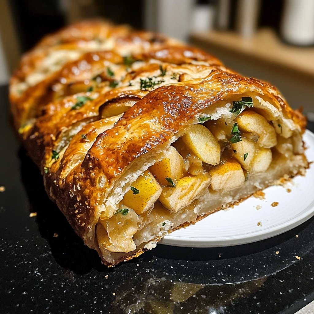 Gefüllte Weihnachtsgans mit Apfel und Beifuß