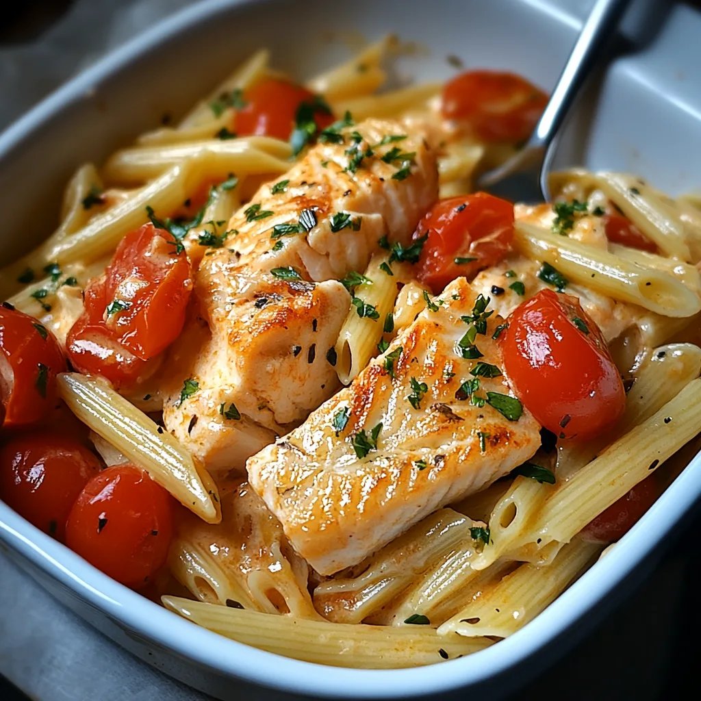 Ofen gebackene Lachs-Pasta mit Tomaten: Ein Unglaubliches Ultimatives Rezept