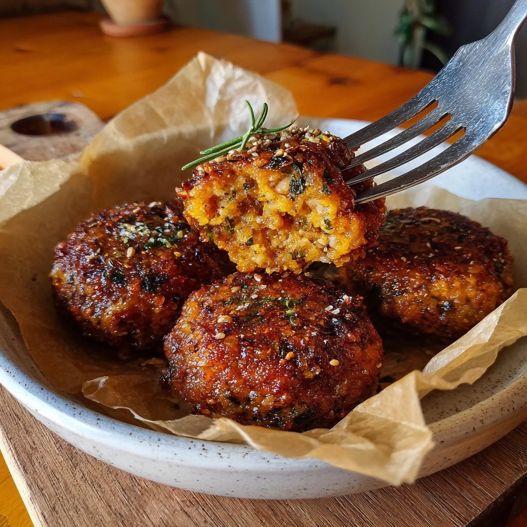 Würzige Honig Knoblauch Frikadellen