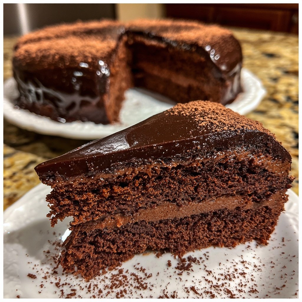 Edle Schokoladen Trüffel Torte