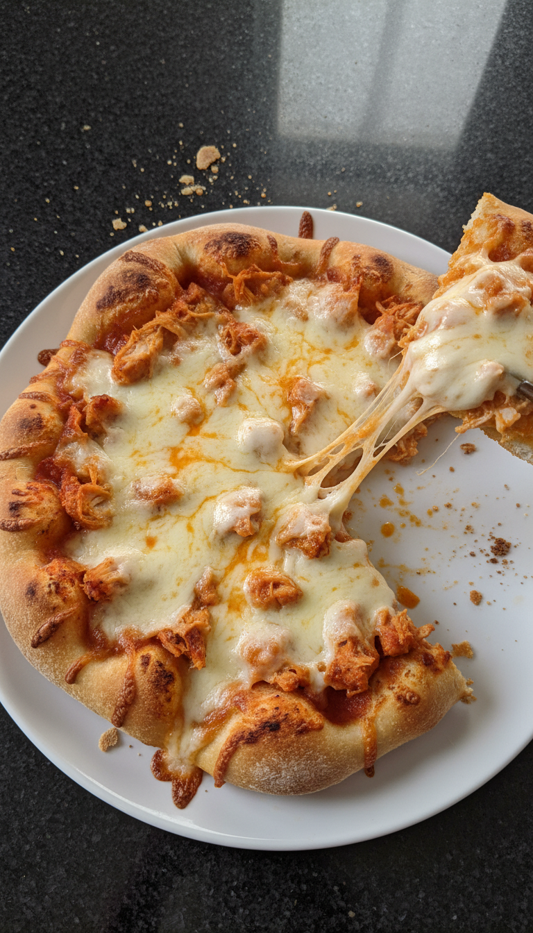 Buffalo Hähnchen Baguette Pizza​