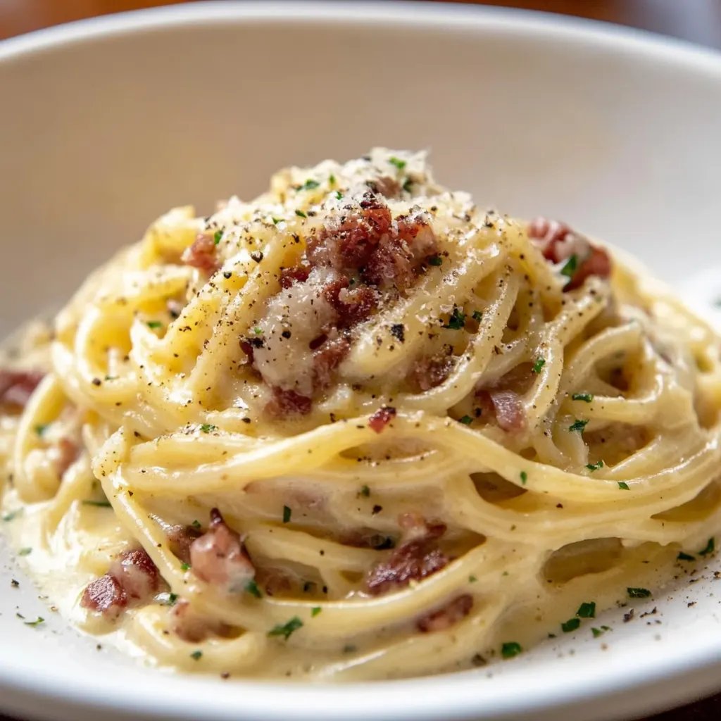 Spaghetti Carbonara Italienischer Art