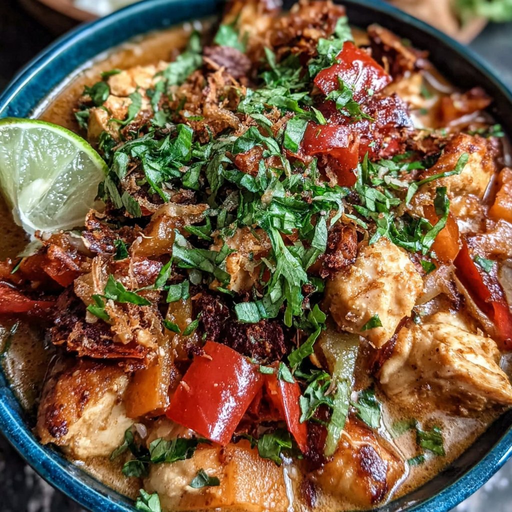 Hähnchen Kokos Curry Bowl