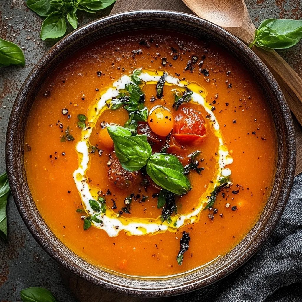 Köstliche Tomatensuppe mit geröstetem Knoblauch: Ein Unglaubliches Ultimatives Rezept