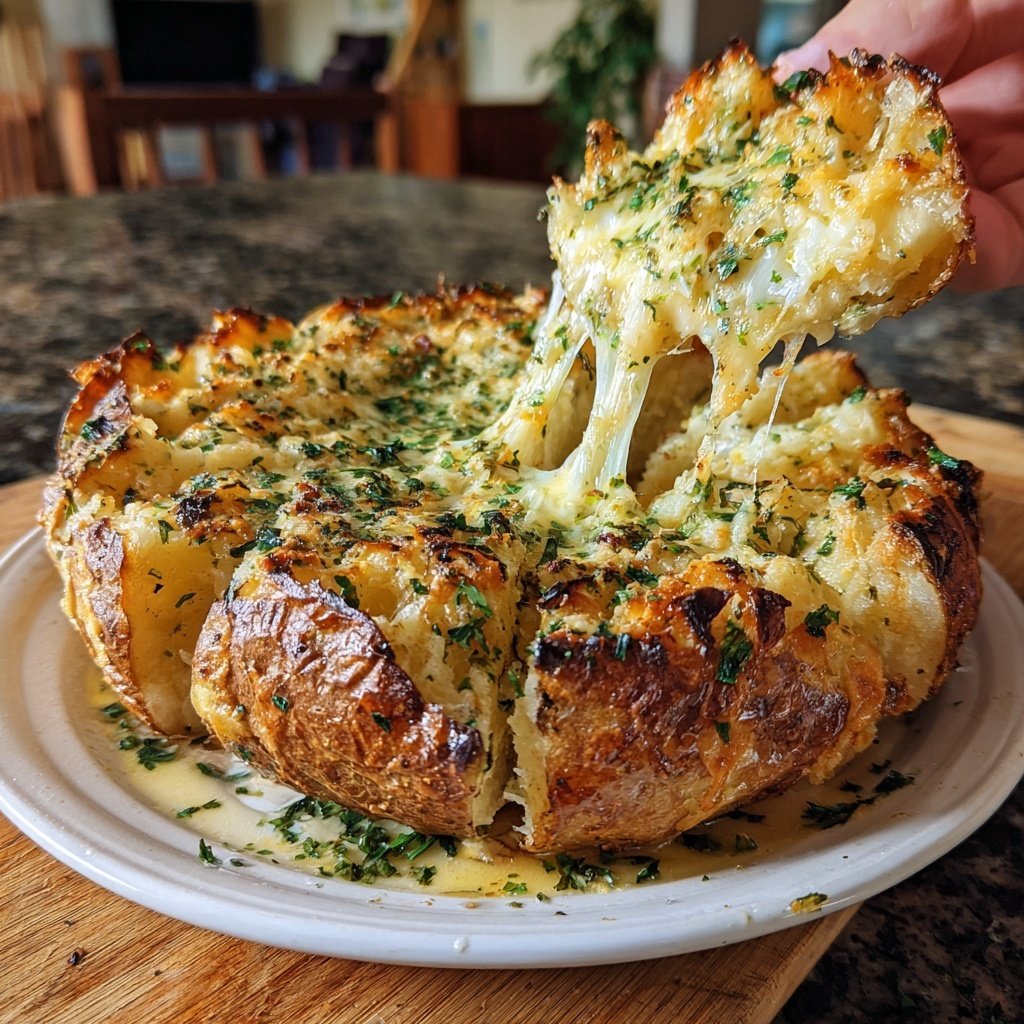 Knoblauch-Butter-Drückkartoffeln