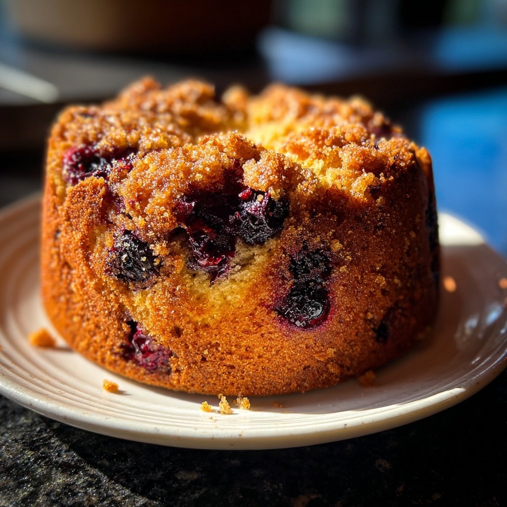 Zitrone Blaubeeren Sauerteig mit Lavendel Zucker