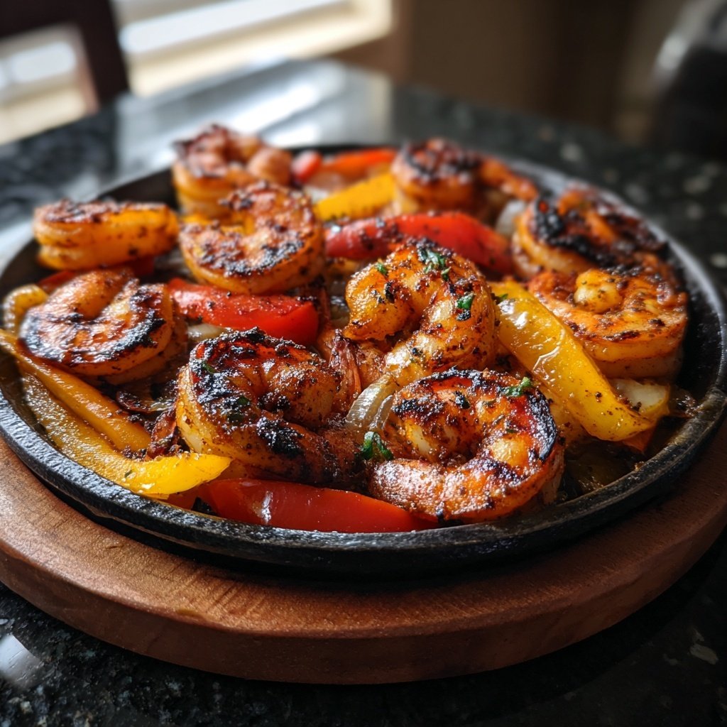 Gegrillte Garnelen mit Paprika