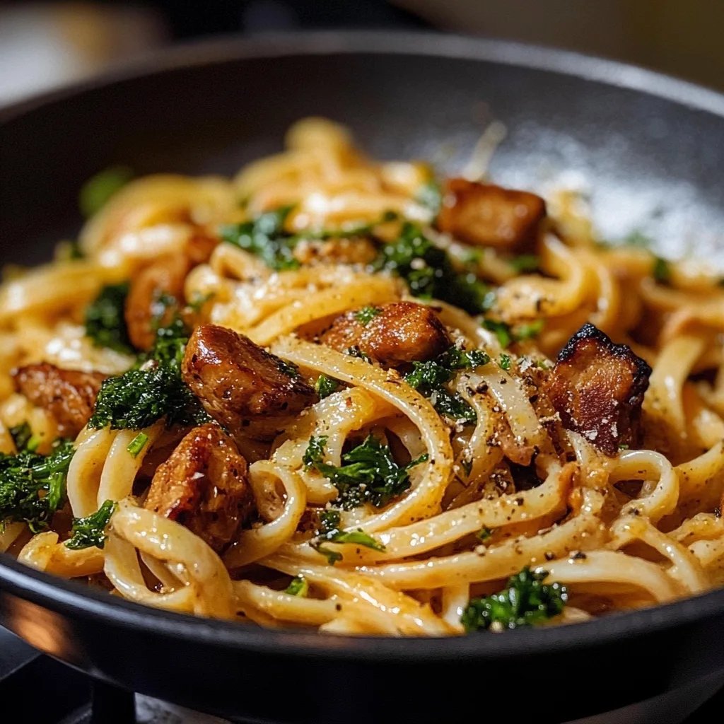 Merguez und Grünkohl Pasta