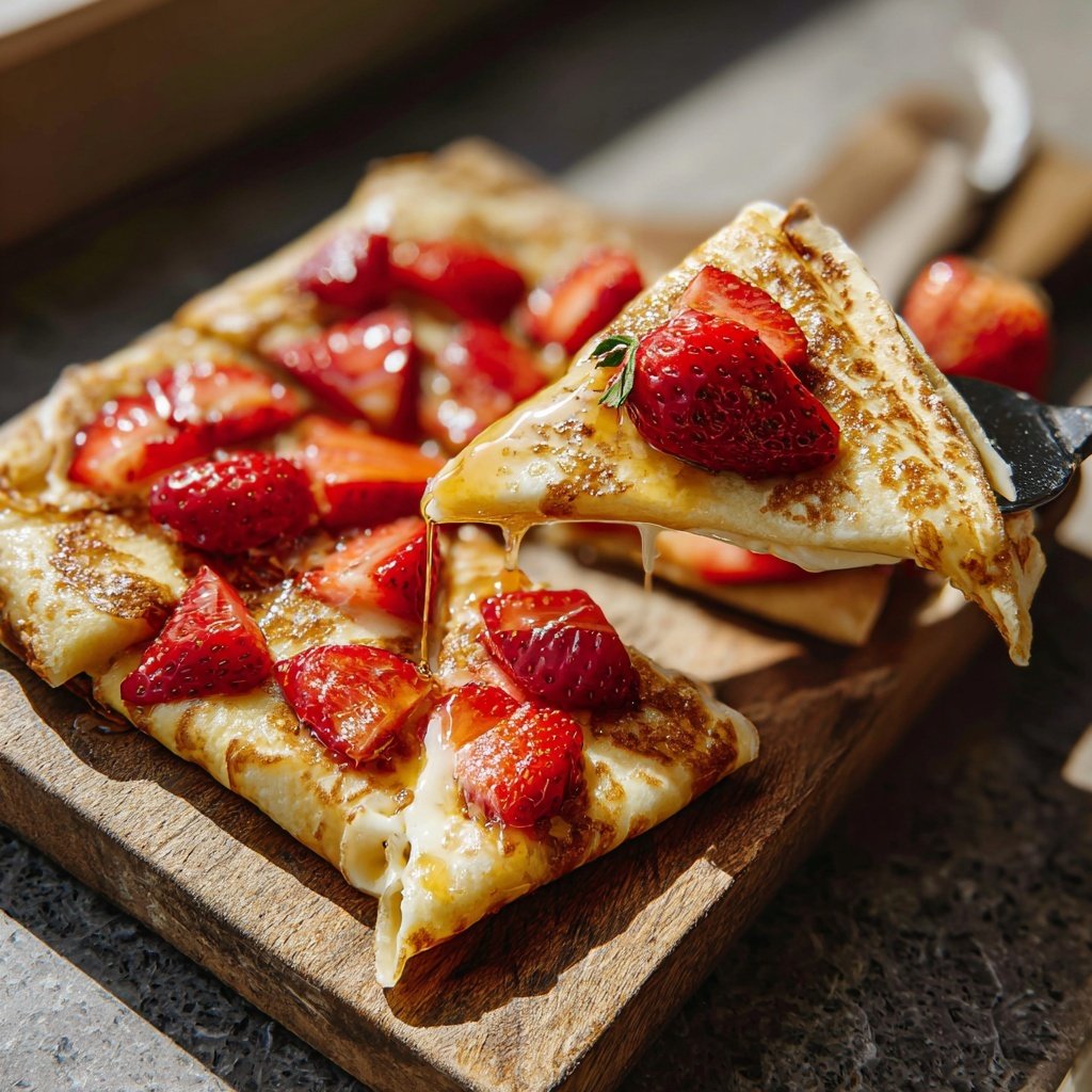 Lemon Ricotta Strawberry Crespelle
