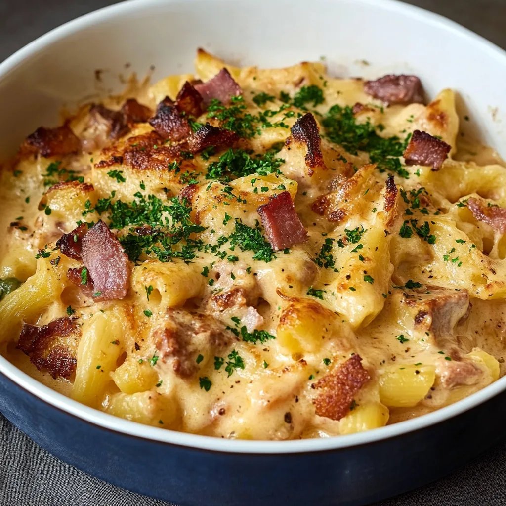 Nudel-Schinken-Gratin ganz fix ohne fix: Ein Unglaubliches Ultimatives Rezept für 30 Minuten