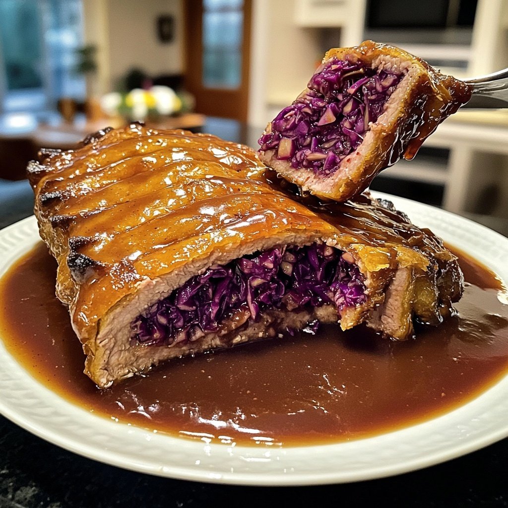 Festliche Gans mit Rotkohl