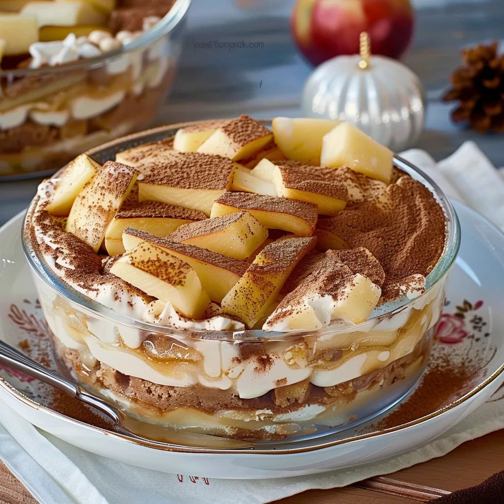 Gebackenes Apfel-Spekulatius-Tiramisu