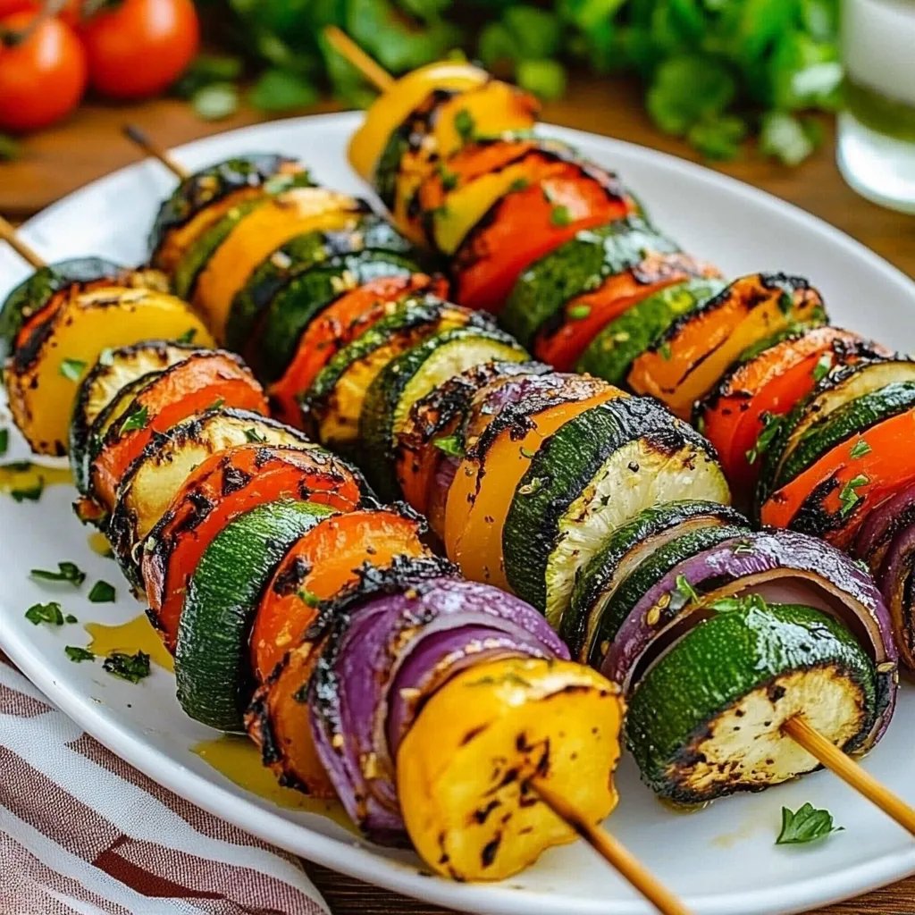 Gegrillte Gemüsespieße mit Kräutermarinade: Ein Unglaublich Ultimatives Rezept für 4 Personen