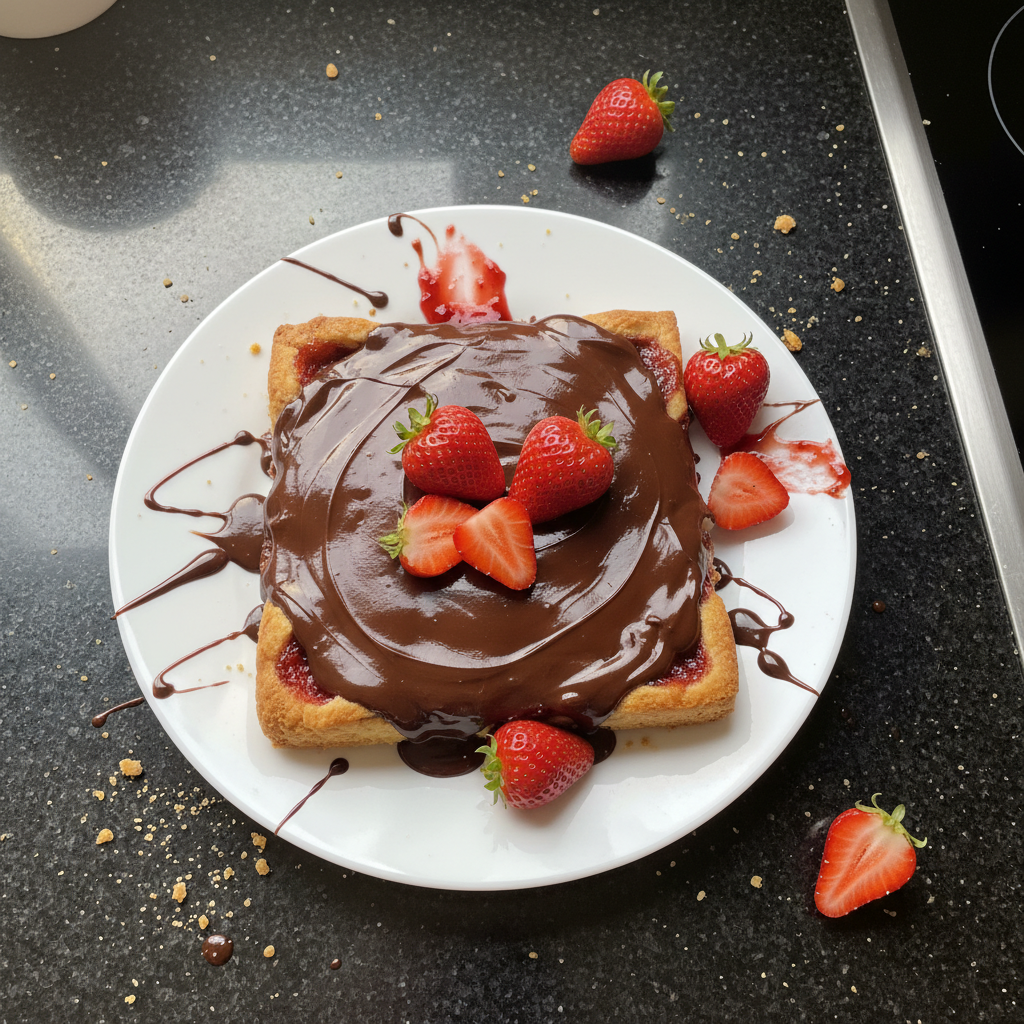 Erdbeer und Schokoladen Marmeladen Tarte