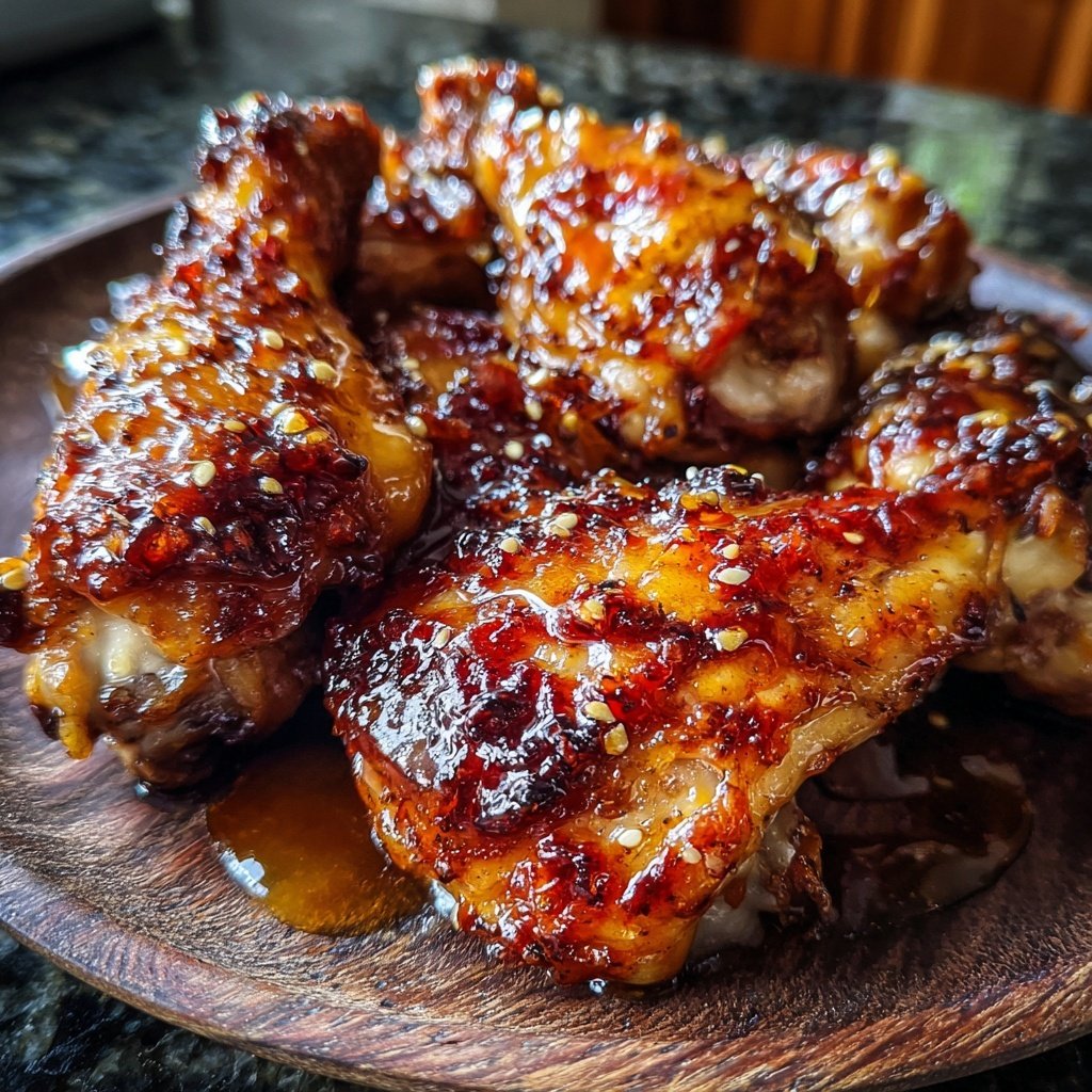 Honig Knoblauch Geflügel Keulen