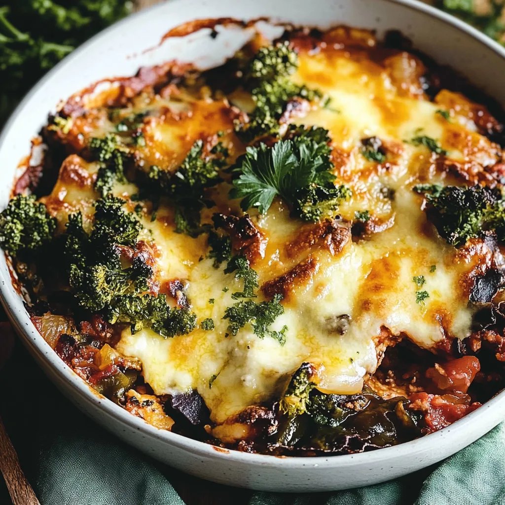 Linsen-Grünkohl-Moussaka