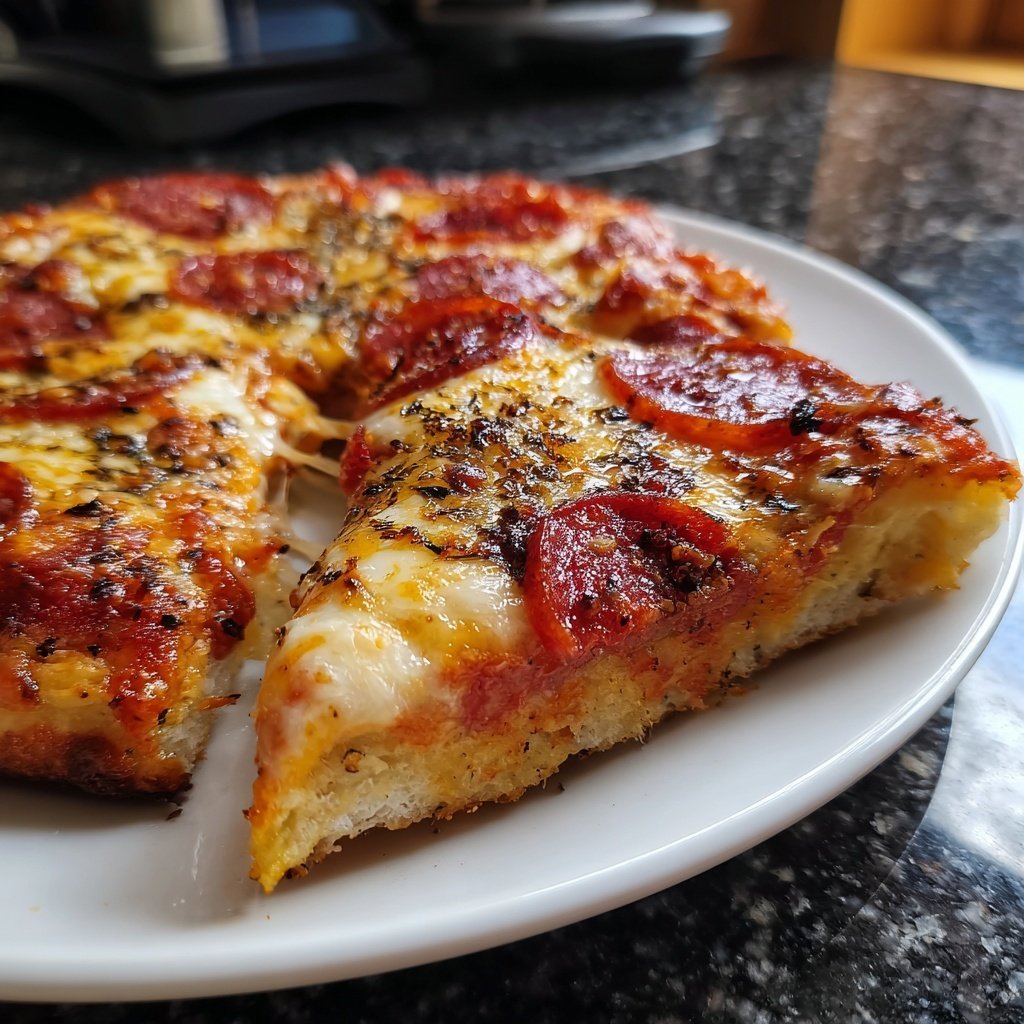 Pizza-Raclette mit Tomatensauce, Mozzarella und Salami​