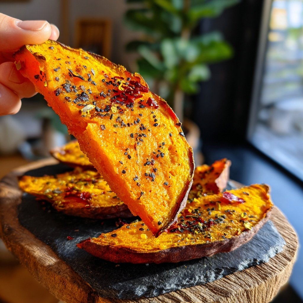 Chili-Limetten-Süßkartoffel-Spalten