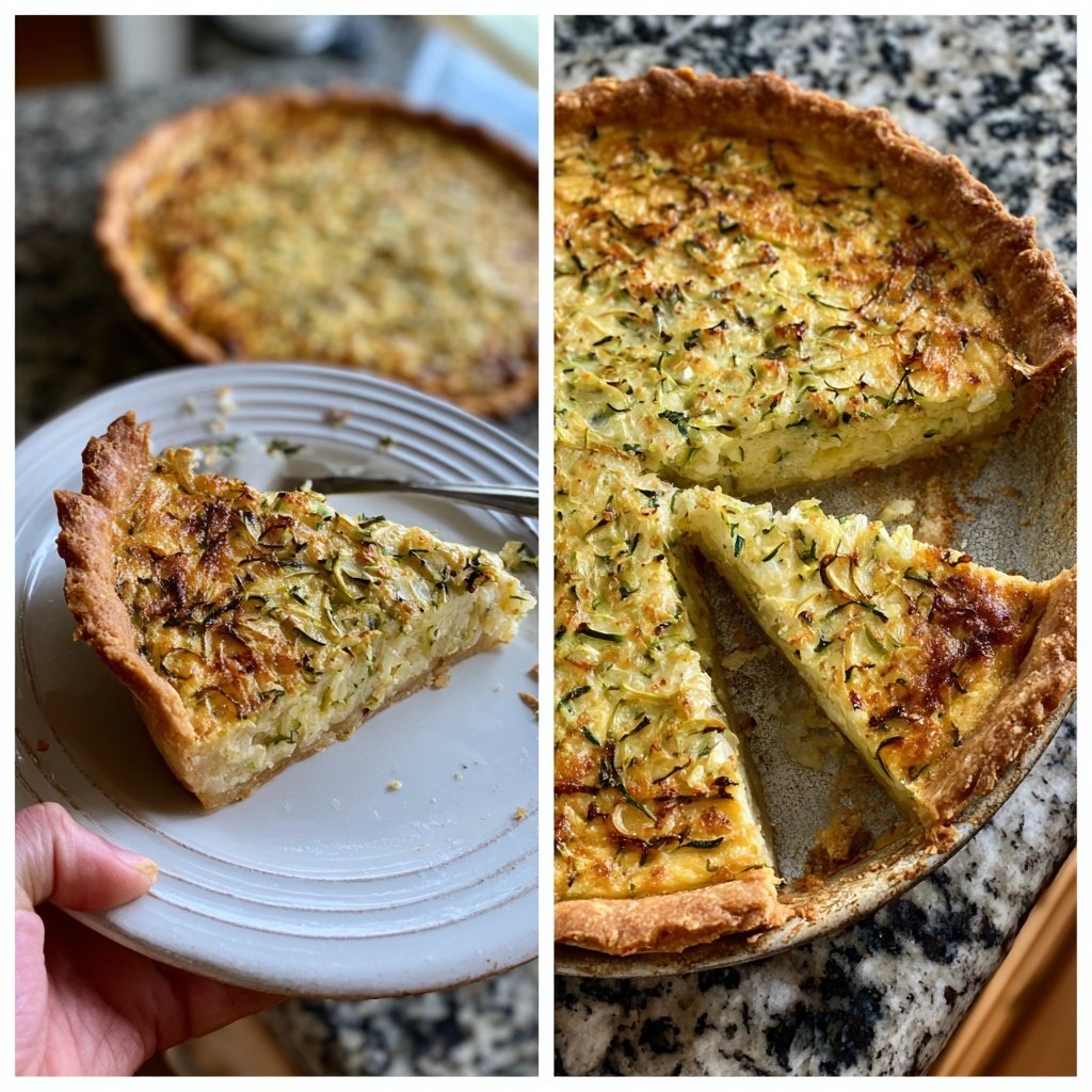 Herzhafter Quiche mit Vanille und Zucchini