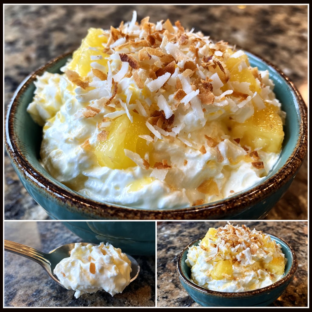 Ananas-Kokos-Quark-Schaum