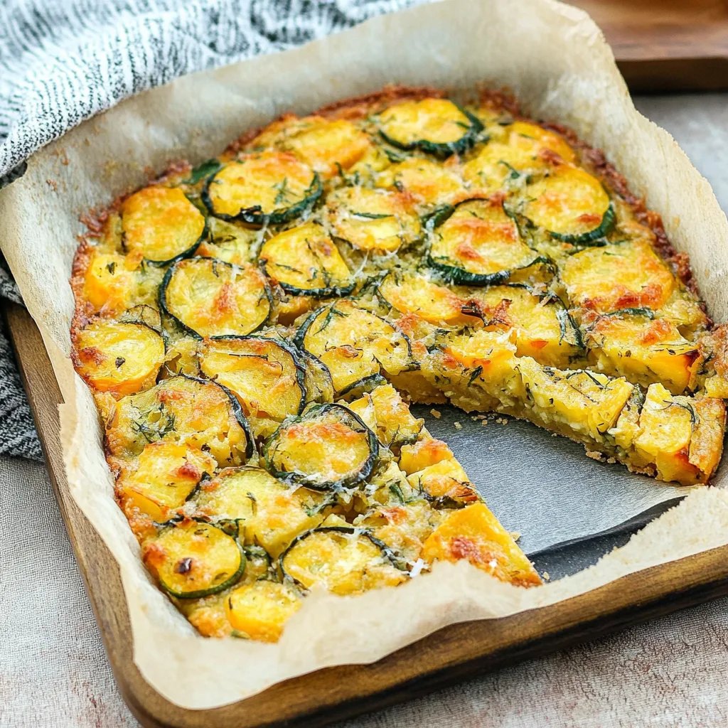 Scarpaccia – Unglaublich knuspriger Zucchinikuchen vom Blech