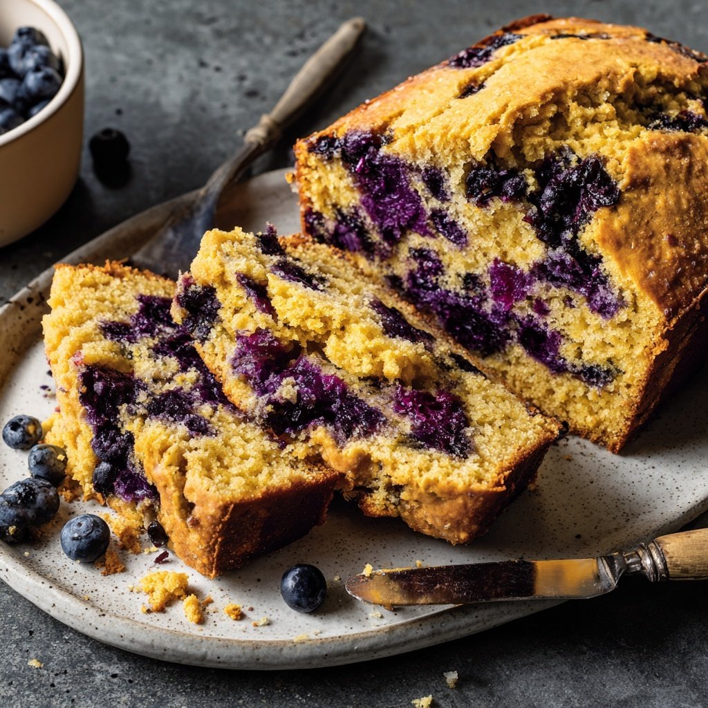 Zitrone Blaubeeren Sauerteig mit Mandelmehl