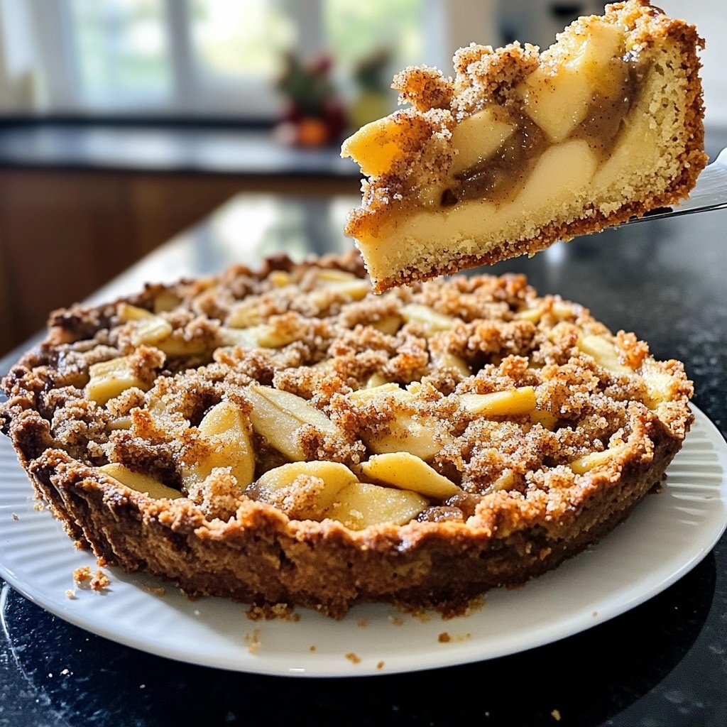 Saisonal-Festlicher Bratapfelkuchen mit Marzipan