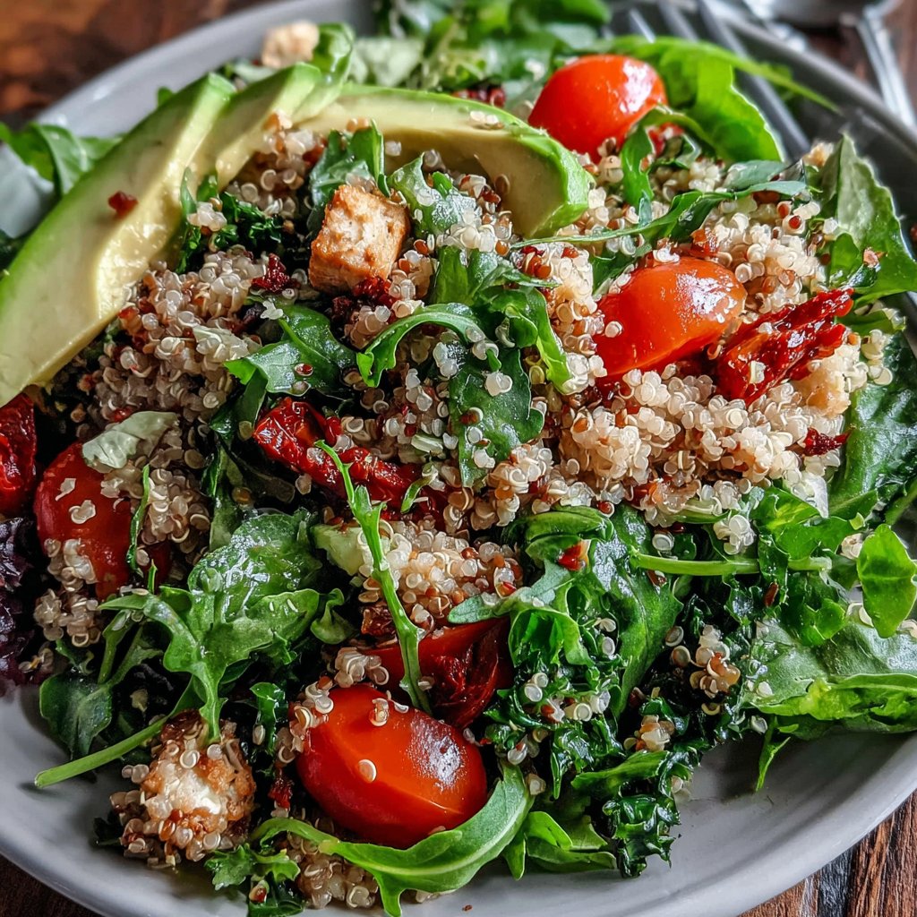 Tofu Quinoa Power Salat