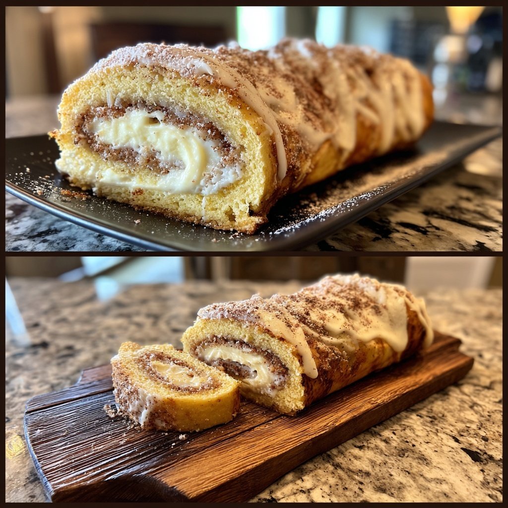 Käse- und Vanille-Rolle für Vorspeise